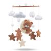 Babykajo Orso mobile per bambini - Baby Mobile con anello in legno e simpatici animali - Mobile perfetto per culle o come decorazione per la cameretta dei bambini.