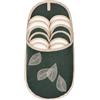 ONVAYA® ABS Pantofole per ospiti | Set da 6 | Suola antiscivolo | Pantofole | Pantofole di feltro, Verde, 10.5 UK Men/ 3.5 UK Women