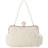 LHHMZ Pochette Perla da Donna Pochette con perline di cristallo Pochette da sposa scintillante da sposa