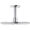Grohe 26481LS0 Soffione Rainshower Cosmopolitan 310 a 2 Getti con Braccio a Soffitto, Bianco, Squadrato, 142 mm