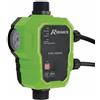Ribimex AcquaControl Intelligente con Funzione di Temporizzatore e Manometro, Protezione Termica e Interruzione Automatica in Caso di Mancanza d'Acqua, 2200W, IP65, Attacco 1 - PRPCTRL21