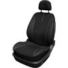 Carlinea XL Cover Fodera Sedile Auto Universale Singola Nero - Airbag Compatibile ISOFIX - Fissaggio Elastico Rapido - Protezione Impermeabile Antisudore
