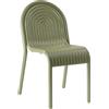 Tom Dixon - Sedia impilabile Groove - Verde - Alluminio - Designer Tom Dixon