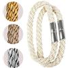 TopHomer 2 fermatenda magnetici per tende, colore beige, con magnete, senza foratura, per casa e ufficio