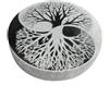 VLNET® | Disco Selenite | Piastra Energetica | Ø 10 cm - Incisa | Ricarica Cristalli, Pietre e Gioielli | Decorazione Spirituale | Meditazione, Reiki e Chakra (1, Albero della Vita Yin-Yang)