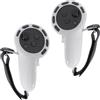 AODELAN Cover per controller VR Touch per Meta/Oculus Quest 3, accessori in silicone, antiscivolo, con cinturino regolabile per nocche, adatta per mani piccole e medie (bianco)
