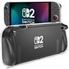 ＲＵＥＩＵＲＩ Protective Case for Nintendo Switch 2 2025,Clear Cover Protector, Soft TPU Slim Case,Anti-Scratch, Shock-Absorption,Strong and Anti-Scratch Clear Nintendo Switch 2 Case, Easy to Install -Clear