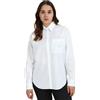 Calvin Klein Jeans Calvin Klein Donna Camicia Woven Label Relaxed Fit, Bianco (Bright White), L