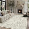 PureCozy Tappeto Salotto 200x300cm Tappeto Camera da Letto Lavabile Antiscivolo Grande Tappeti Sala Cameretta Soggiorno Ufficio Carpet Pelo Corto Morbido Rug,Color tè