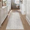 PureCozy Tappeto Cucina Grigio 60x180cm Antiscivolo Lavabile Passatoia Corridoio Scendiletto Camera da Letto Sala Ufficio Lungo Carpet Pelo Corto Morbido Rug