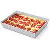 GFTIME Teglia per pizza in stile Detroit, 35 x 25 cm, antiaderente, senza BPA, quadrata anodizzata, rigida, per forni
