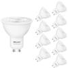 DiCUNO Lampadine LED GU10, 4.5W Equivalenti a 40W Alogene, 3000K Bianco caldo, 380 Lumen, 230V Spot MR16 LED, Senza Sfarfallio, Fascio 38°, Lampada Riflettore Non Dimmerabile, 10 Pezzi