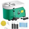 VAYOTOY Tornio per Ceramica, 25CM Macchina da Tornio per Argilla che Forma la Macchina 350W Strumento Elettrico di Argilla fai da te con Pedale e Bacino Staccabile
