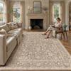PureCozy Tappeto Salotto Beige 240x300cm Tappeto Camera da Letto Tappeti | Lavabile, Antiscivolo, Grande, Tappeti Sala, Cameretta, Soggiorno, Ufficio, Carpet, Pelo Corto, Morbido, Rug