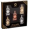 Orientica Luxury Collection Miniature Discovery Set - 5 x 7,5 ml Eau de Parfum | Set regalo di profumi unisex ambra e vaniglia | Sampler di fragranze Oud da viaggio per uomo e donna