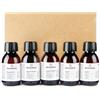 Naissance Oli Vegetali Set 5 x 100ml Vinaccioli, Mandorle, Jojoba, Argan, Ricino - Naturale, Vegano per Pelle, Capelli, Massaggi, Cosmetici Fai da Te