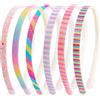 Candygirl 6 Pezzi Cerchietti per Capelli Bambina con Paillettes Glitterate,Cerchietti Bambina Con Dentini per Bambini Arcobaleno Coperta Paillettes Capelli Accessori Multicolori per Anniversario
