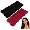 WESTEND CHOICE Fasce per capelli larghe 9 cm, confezione da 2, morbide, in tinta unita, elastiche, unisex, per donne e uomini, palestra, yoga, set misto 7