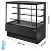Vetrina Refrigerata Ventilata Mod. Venezia, Vetri Dritti, Lunghezza 90,5 cm, +2°C/+4°C, con Mensole e Scorrevoli in Vetro