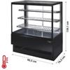 Vetrina Riscaldata Ventilata Mod. Venezia, Vetri Dritti, Lunghezza 90,5 cm, +65°C, con Mensole e Scorrevoli in Vetro