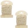 MIPIACE 2 Pezzi Rete da Pesca Decorativa 100cm x 13cm Rete da Pesca Cucita Beige Decorazione a Rete per Ristoranti Casa Bar Tema Murale Fotografica Stile Marittimo Decorazione Domestica di Nozze