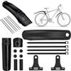 Nzkeuf Parafango Bici Set 24-29 Pollici, Montaggio Senza Foratura, Regolabile, Parafango MTB Anteriore e Posteriore per Mountain Bike, Bici da Corsa, Contro Spruzzi d'Acqua e Sporco Stradale