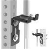 J Bryant Supporto universale per bilanciere montato su rack, adatto per rack di alimentazione 2x2/2x3/3x3, compatibile con fori da 16-25 mm (5/8-1), vite di fissaggio manuale M14, acciaio robusto
