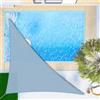SUNNY GUARD Vela ombreggiante Triangolare Impermeabile 3x3x4.25m Grigio Blu | Tenda a Vela da Esterno, Tenda da Sole con Protezione dai Raggi UV al 95%,Ideale per Giardino e Terrazza