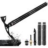Japaknives Japaknvies Piccone 8 in 1 multifunzionale da giardino con manico lungo 42 cm antiscivolo con coltello di sopravvivenza per scavi, rompighiaccio e diserbo