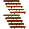 UNIGARDIA Bordura Corten per Giardino in Metallo per Prato 10 m - Bordatura Aiuole Giardino Alta 185 mm - Bordure per Aiuole Flessibile, Corten