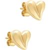 Tamaris Orecchini - Orecchini con cuore organico in acciaio inox - Argento - 1 cm - Impermeabile e delicato sulla pelle