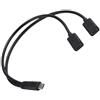 Cavo USB Y Sdoppiatore – 1 Maschio A 3 Femmine – Multi Porte USB A – 2 Metri – Nero