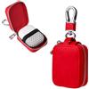 taobosec Custodia per Cuffie Bluetooth, Compatibile Custodia Cuffie Custodia Auricolari con tasca interna e cerniera Portatile Astuccio Porta Cuffiette per airpods Accessori da Viaggio Rosso