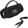 Hzycwgone Custodia per JBL Charge 6,Borsa Cover Case in Silicone Viaggio Trasporto Pelle Accessori con Tracolla per JBL Charge 6 Speaker Bluetooth Portatile Wireless,Nero
