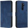 Bravoday Cover per Oppo A5 2020 / Oppo A9 2020 / Oppo A11 / Oppo A11X, Flip Custodia in Pelle PU Portafoglio Custodia per Oppo A5 2020 / Oppo A9 2020, con Slot per Schede, Blu