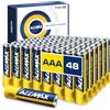 ALLMAX BATTERY Batterie Alcaline AAA MICRO (LR03) Allmax Maximum Power (48 pezzi): Durata ultra-lunga, conservazione per 10 anni, tenuta stagna, compatibili con i dispositivi (1,5 Volt)