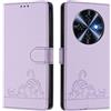 MOJIA Cover per Oukitel C5, Custodia Portafoglio in Pelle PU Premium, Custodia a Libro per Telefono con Porta Carte Con Funzione Antifurto RFID. Viola
