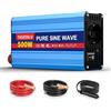 TAGEEBLU 500W Inverter 24V 220V Onda Pura per camion