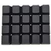 BoaJAJUHU Profilo OEM Blank Tappi tasti PBT arcobaleno colori misti 1U R4 per interruttore MX tastiera meccanica (nero, 20 pezzi)