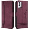 Bravoday Cover per OnePlus 9 PRO 5G / OnePlus 9 PRO 5G, Flip Custodia in Pelle PU Portafoglio Custodia per OnePlus 9 PRO 5G / OnePlus 9 PRO 5G, con Slot per Schede, Vino Rosso