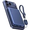 INIU for MagSafe Power Bank, Slimmest 25W Qi2.2 10000mAh Magnetic Portable Charger, 45W PD Fast Charging with USB C Cable, Battery Pack for iPhone Air 17 16 15 14 13 12 Only, Blue