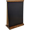 FKL DESIGN Home Deco Lavagnetta/espositore di menù da tavolo in legno, formato A4, scrivibile con gesso su entrambi i lati A4 2