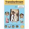 TransOurDream - Carta per trasferimento su legno per stampanti a getto d'inchiostro, bianco (10 fogli, A4+1 stoffa di cotone), carta trasferibile stampabile da stirare per legno (D-14-2.0-10)