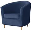 Meigeh Copripoltrona Chesterfield 1 posto Fodere per Poltrona Velluto 2 Pezzi Copripoltrona Elasticizzato da Tullsta Club Copripoltrona per Cocktail Blu navy
