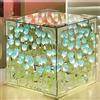 Neioaas Tulip Cube Mirror Light - Kit di luci per tulip, fatto a mano, 2 in 1, luce notturna a forma di tulipano, luce decorativa per regali di compleanno per donne e ragazze (blu)