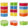 RHP Set di contenitori salvafreschezza con coperchio, 10 x 1800 ml, impilabili, ermetici, per cucina, frigorifero, congelatore, forno a microonde, lavastoviglie
