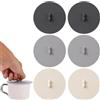 WeddHuis 6 Pezzi Coperchi Silicone per Bicchieri 10cm Copertura per Bicchieri come Protezione dagli Insetti Coperchio Riutilizzabile per Bicchieri, Tazze e Tazzine