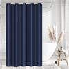 LUKDUNG Tenda da bagno in poliestere, 150 x 200 cm, anti muffa per bagno, tenda da doccia in tessuto, impermeabile, lavabile, Shower Curtain con 10 ganci blu navy