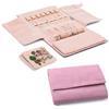 Becko US Becko Portagioie arrotolabile da viaggio per collane, anelli, bracciali, in pelle morbida e scamosciata, grande capacità senza pieghe, leggero, portatile e pratico, colore: rosa, cod. WGSSB