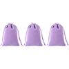 KONMAY 20 sacchetti piccoli in velluto con coulisse, 10 x 12 cm, lavanda, per gioielli, regali, bomboniere